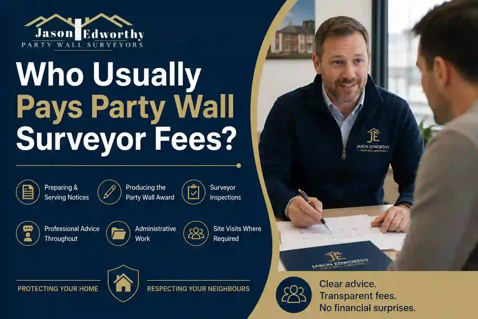 Who Usually Pays Party Wall Surveyor Fees Widnes?