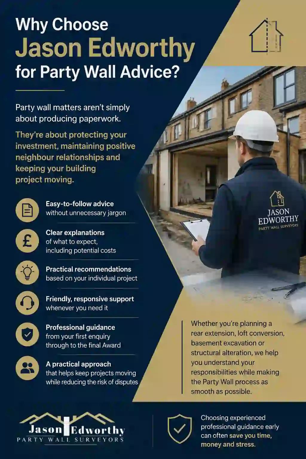 Why Choose Jason Edworthy for Party Wall Advice Widnes?